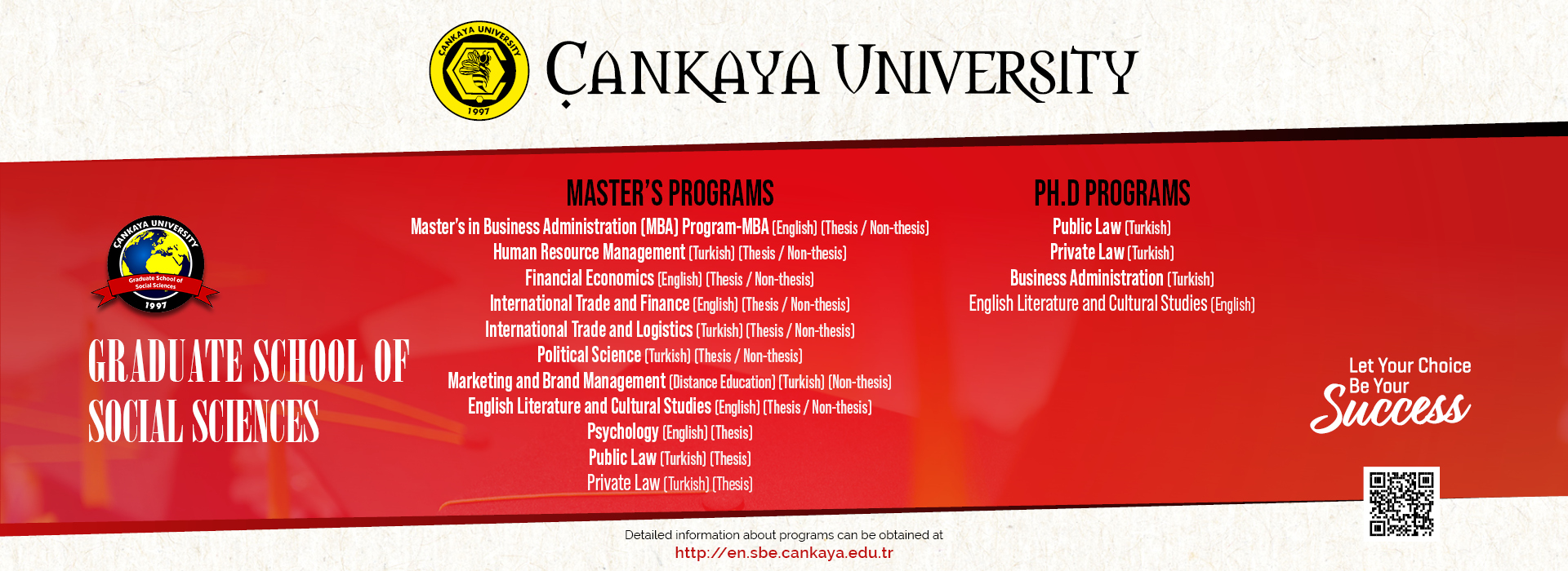 Master and Ph.D Programs